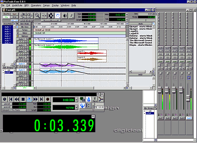 Datorprogrammet ProTools som används för ljud- och musikläggning