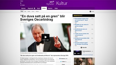 ”En duva satt på en gren” blir Sveriges Oscarbidrag