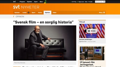 ”Svensk film – en sorglig historia”