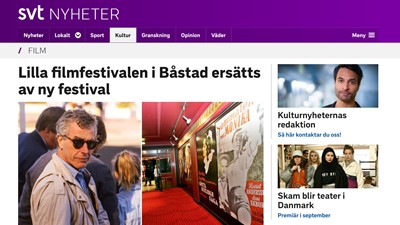 Lilla filmfestivalen i Båstad ersätts av ny festival