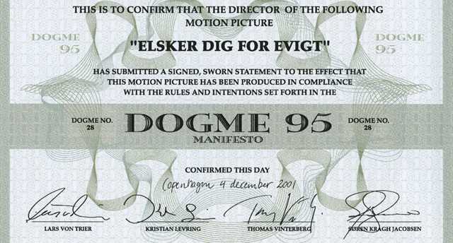 Dogma 95 – filmmanifest för nollbudgetfilmer