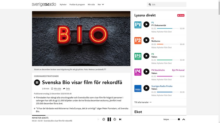 Svenska Bio visar film för rekordfå