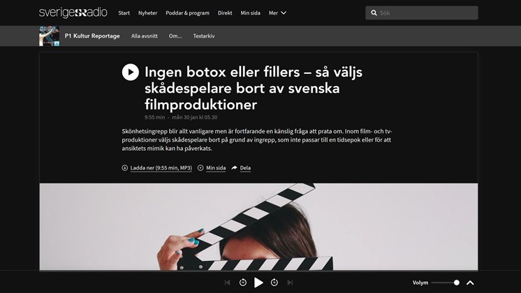 Ingen botox eller fillers – så väljs skådespelare bort av svenska filmproduktioner