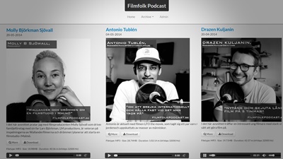 Lyssna på intervjuer med filmarbetare i Filmfolk Podcast
