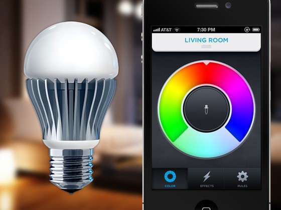 Byt färg på lampan via din smartphone