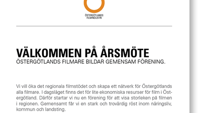Filmare i Östergötland bildar egen förening
