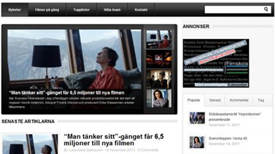 Filmbransch.se ny webbplats om filmbranschen